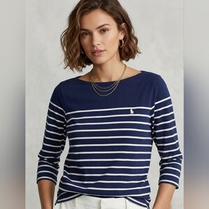 Polo Ralph Lauren Striped Boat Neck Tee